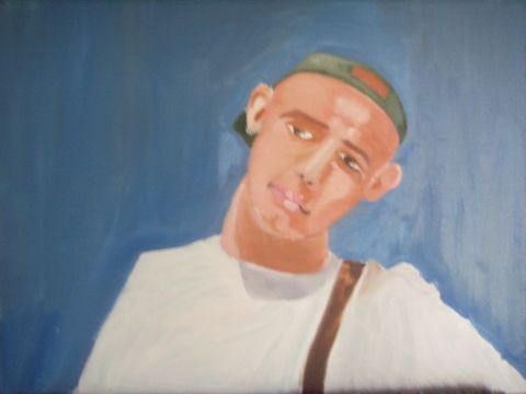 autoportrait a la casquette